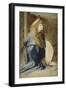 Copie d'après Verrocchio : détail d'un ange dans le baptême du Christ (Florence, Offices)-Andrea del Verrocchio-Framed Giclee Print