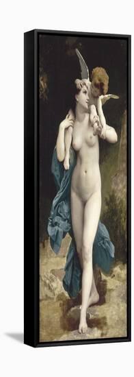 Copie de "La femme et l'Amour" de Bouguereau-William Adolphe Bouguereau-Framed Stretched Canvas
