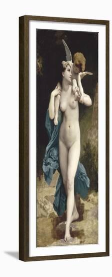 Copie de "La femme et l'Amour" de Bouguereau-William Adolphe Bouguereau-Framed Premium Giclee Print