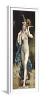 Copie de "La femme et l'Amour" de Bouguereau-William Adolphe Bouguereau-Framed Premium Giclee Print