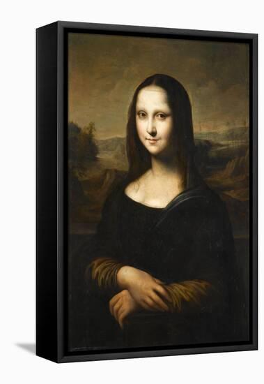 Copie de la Joconde de Leonard de Vinci-Léonard de Vinci-Framed Stretched Canvas