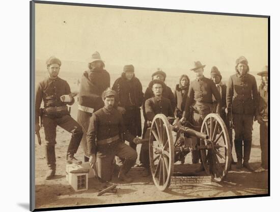 Coporal Paul Weinert and gunners of Battery "E" 1st Artillery-John C. H. Grabill-Mounted Photographic Print
