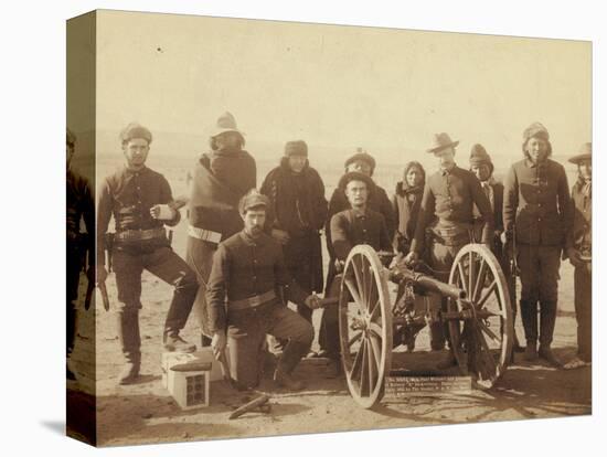 Coporal Paul Weinert and gunners of Battery "E" 1st Artillery-John C. H. Grabill-Stretched Canvas