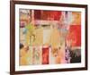 Copper And Red Series 4-null-Framed Art Print