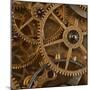 Copper Cogs Close up 01-Tom Quartermaine-Mounted Giclee Print