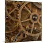 Copper Cogs Close up 01-Tom Quartermaine-Mounted Giclee Print