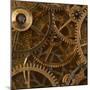 Copper Cogs Close up 02-Tom Quartermaine-Mounted Giclee Print