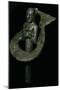 Copper foundation figurine ending in cone and plaque, Telloh, South Iraq, 2494BC-2465BC-Unknown-Mounted Giclee Print