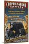 Copper Harbor, Michigan - Black Bears-Lantern Press-Mounted Art Print