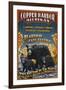 Copper Harbor, Michigan - Black Bears-Lantern Press-Framed Art Print