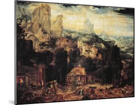 Copper Mines, 1525-1550-Herri Met De Bles-Mounted Giclee Print