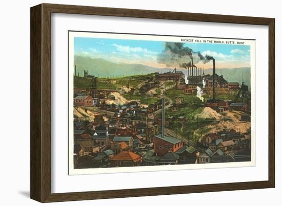 Copper Mines, Butte, Montana-null-Framed Art Print