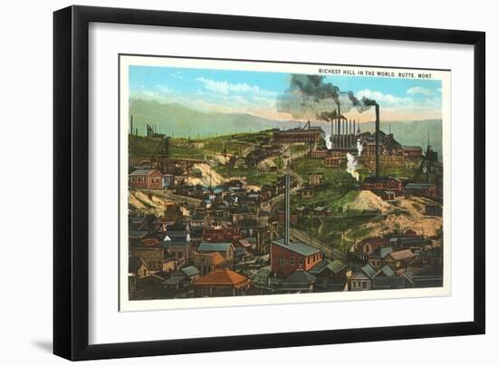 Copper Mines, Butte, Montana-null-Framed Art Print