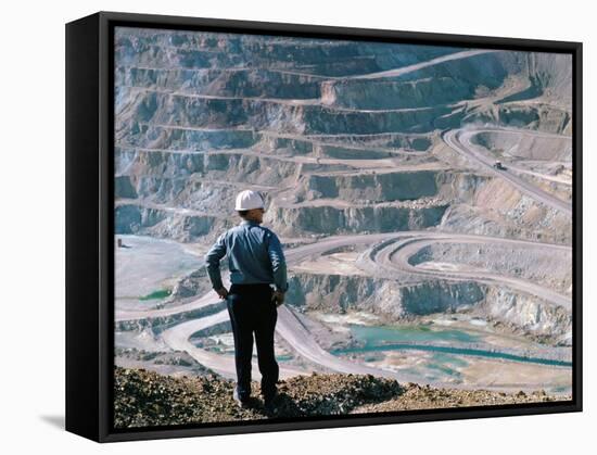 Copper Mining-Adam Woolfitt-Framed Stretched Canvas