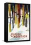 Copper Mountain, Colorado - Colorful Skis - Lantern Press Artwork-Lantern Press-Framed Stretched Canvas