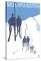 Copper Mountain, Colorado - Ski Lift-Lantern Press-Stretched Canvas