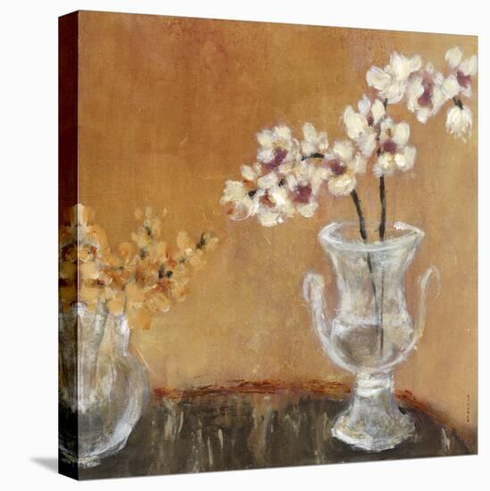 Copper Orchids II-Hollack-Stretched Canvas