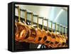 Copper Pans in a Large Kitchen-null-Framed Stretched Canvas