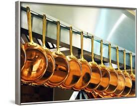 Copper Pans in a Large Kitchen-null-Framed Photographic Print