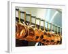 Copper Pans in a Large Kitchen-null-Framed Photographic Print