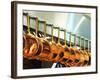 Copper Pans in a Large Kitchen-null-Framed Photographic Print