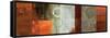 Copper Segments-Sloane Addison  -Framed Stretched Canvas