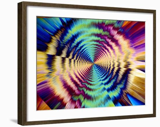 Copper Sulphate Crystals, LM-Dr. Keith Wheeler-Framed Photographic Print