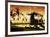 Copper Sunset Sun - In the Style of Oil Painting-Philippe Hugonnard-Framed Giclee Print
