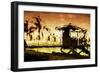 Copper Sunset Sun - In the Style of Oil Painting-Philippe Hugonnard-Framed Giclee Print