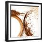 Copper Swirls 2-Kimberly Allen-Framed Art Print