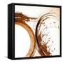 Copper Swirls 2-Kimberly Allen-Framed Stretched Canvas