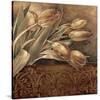 Copper Tulips II-Linda Thompson-Stretched Canvas