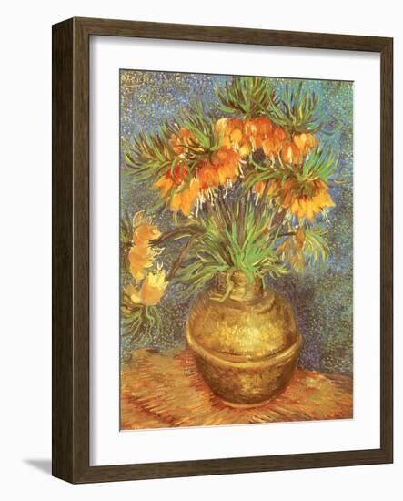 Copper Vase with Flowers, 1887-Vincent van Gogh-Framed Giclee Print