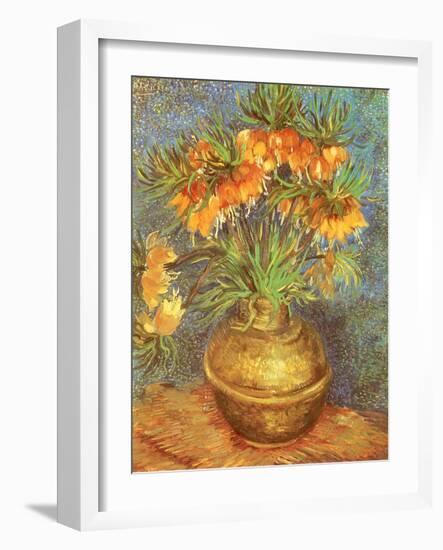 Copper Vase with Flowers, 1887-Vincent van Gogh-Framed Giclee Print