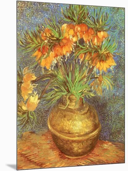 Copper Vase with Flowers, 1887-Vincent van Gogh-Mounted Giclee Print