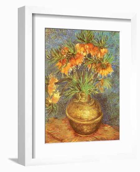 Copper Vase with Flowers, 1887-Vincent van Gogh-Framed Giclee Print