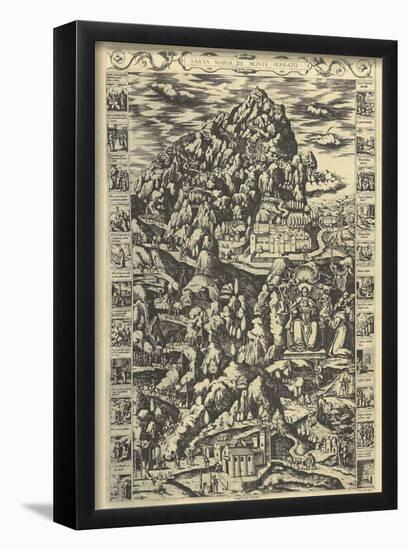 Copperplate engraver from the monastery Monserat from 1572 (Our Lady of Montserrat) Art Poster Prin-null-Framed Poster