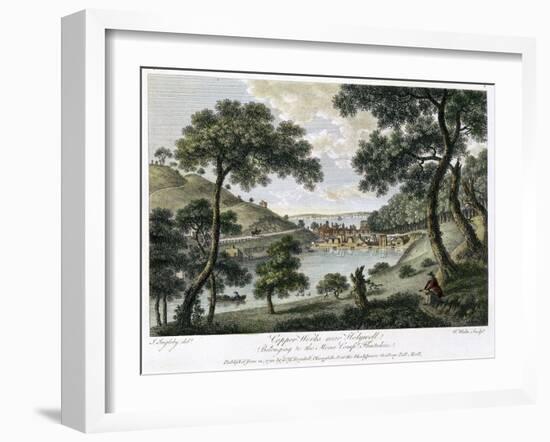 Copperworks Near Holywell, Flintshire, Wales Owned by the Mona Company, 1792-William Watts-Framed Giclee Print