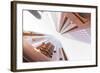 Coppery Facades of Office Towers, Modern Architecture, Sheikh Zayed Road, Al Satwa, Dubai-Axel Schmies-Framed Photographic Print