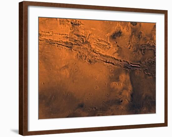 Coprates Region of Mars-Stocktrek Images-Framed Photographic Print