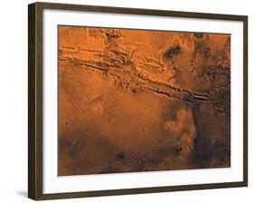 Coprates Region of Mars-Stocktrek Images-Framed Photographic Print