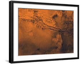 Coprates Region of Mars-Stocktrek Images-Framed Photographic Print