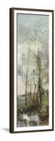 Copse of Alder and Birch, 1865-70-Jean-Baptiste-Camille Corot-Framed Giclee Print