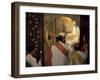 Coptic Christian Christmas Service, Church of St. Barbara, Old Cairo, Egypt, North Africa, Africa-Upperhall Ltd-Framed Photographic Print