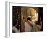 Coptic Christian Christmas Service, Church of St. Barbara, Old Cairo, Egypt, North Africa, Africa-Upperhall Ltd-Framed Photographic Print