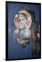 Coptic Textile Head of Christ, Painting on Linen, Egypt, 6th century-Unknown-Framed Giclee Print