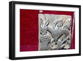 Coptic Woodcarving of Donkey, 6th century-Unknown-Framed Giclee Print