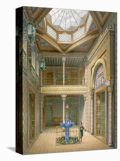 Copula Style Ceiling, Design for the Entrance Hall to Wilhelma, 1837-Karl Ludwig Wilhelm Zanth-Stretched Canvas