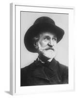 Copy from Postal Card of Italian Composer Giuseppe Verdi-null-Framed Premium Photographic Print