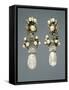 Copy Made in Forties of Pair of 19th Century Earrings-null-Framed Stretched Canvas